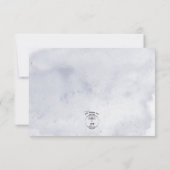 Blue Iris Flowers Blue Modern Response Kaart (Achterkant)