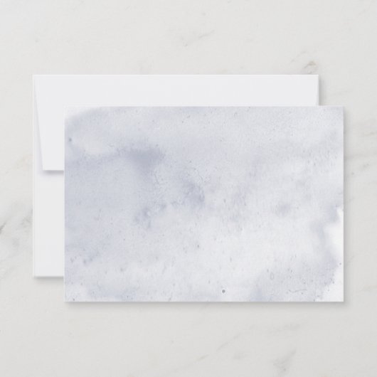 Blue Iris Flowers Blue Modern Save the Date Kaart (Achterkant)