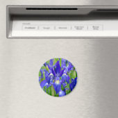 Blue Iris Flowers Magnet (Insitu (Vaatwasser))