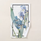 Blue Iris Flowers Redoute Bath Towel Set Bad Handdoek (Handdoek)