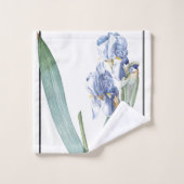 Blue Iris Flowers Redoute Bath Towel Set Bad Handdoek (Wasdoekje)