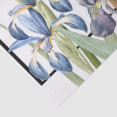 Blue Iris Flowers Saved Grace of God Tissue Paper Tissuepapier (Detail)