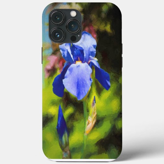 Blue Iris Hoesje-Mate iPhone Case Case (Achterkant)