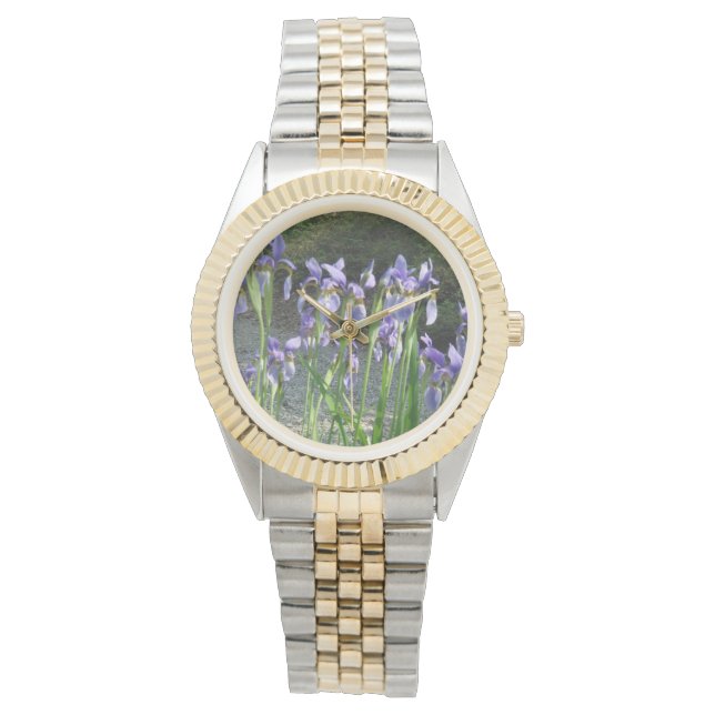 Blue Iris Horloge (Voorkant)