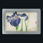 Blue Iris - Japanse waterverf afdrukken Gesp<br><div class="desc">Japanse waterverf schets van een irisbloem - digitaal verbeterde afdruk</div>