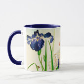 Blue Iris - Japanse waterverf afdrukken Mok (Links)