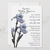 Blue Iris Jubileum Kaart (Voorkant)