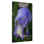 Blue Iris Macro Foto Bloem Natuur Kunst Klembord (Rechts)