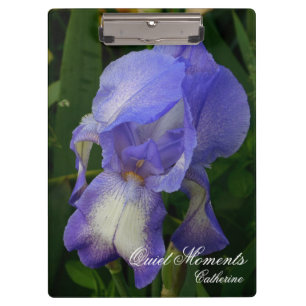 Blue Iris Macro Foto Bloem Natuur Kunst Klembord