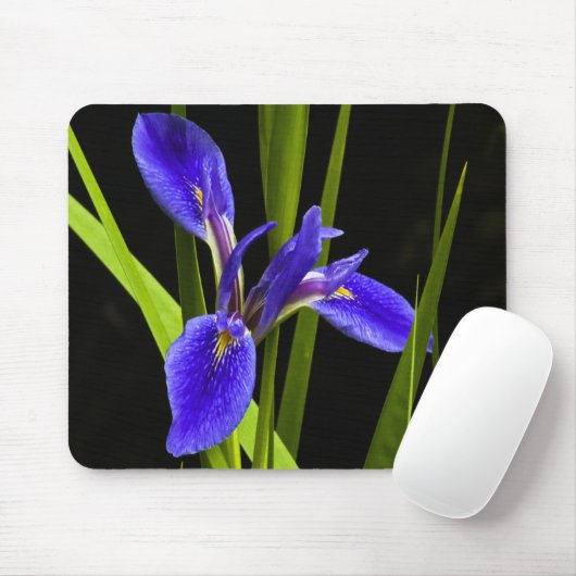 Blue Iris Mousepad Muismat (Met muis)
