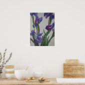Blue Iris Poster (Keuken)