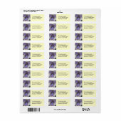 Blue Iris Return Address Label (Full Sheet)