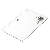 Blue Iris & Seashell Coastal Ocean-thema Notitieblok (Schuin)