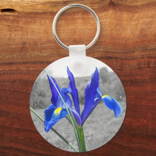 Blue Iris Sleutelhanger (Voorkant)