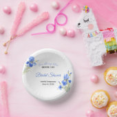 Blue Iris Something Blue Before I Do Bridal Shower Papieren Kommen (Feest)