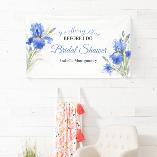 Blue Iris Something Blue Before I Do Bridal Shower Spandoek (Insitu)