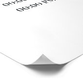 Blue Iris Something Blue Bridal Shower Program Poster (Hoek)