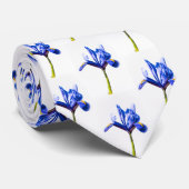 Blue Iris stropdas (Opgerold)