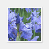 Blue Iris Table Napkin Servet (Voorkant)