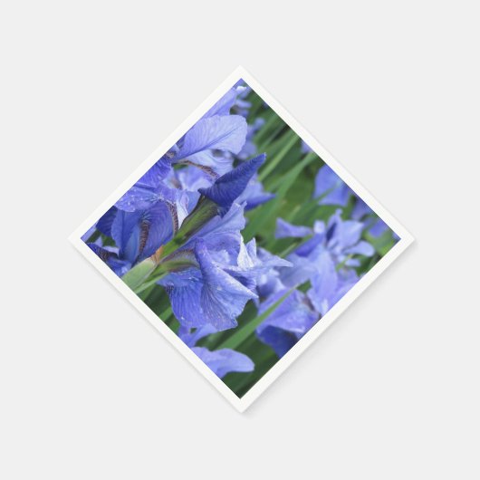Blue Iris Table Napkin Servet (Hoek)
