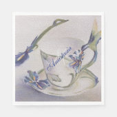 BLUE IRIS-TEACUP MONOGRAM PARTIJ SERVET (Voorkant)