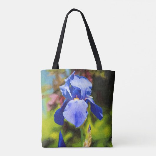 Blue Iris Tote Bag (Achterkant)
