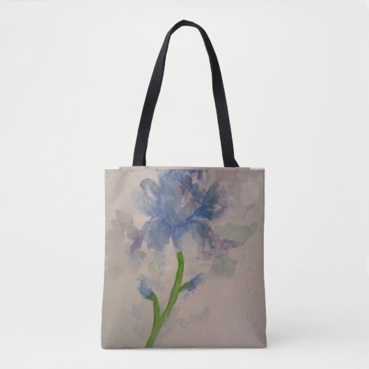 Blue Iris Tote Bag (Voorkant)