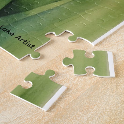 Blue Iris Watercolor Puzzle  Legpuzzel (Zijkant)