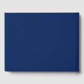 Blue Iris waterverf art bruiloft Gastenboek (Achterkant)