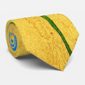 Blue Iris waterverf arty stijlvol Stropdas (Opgerold)