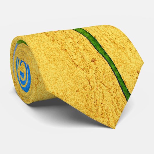 Blue Iris waterverf arty stijlvol Stropdas (Opgerold)