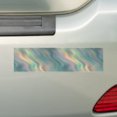Blue Iris Wavy Texture Bumpersticker (Op auto)