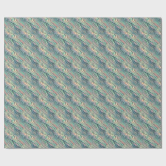Blue Iris Wavy Texture Cadeaupapier (Vlak)