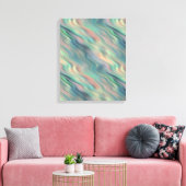 Blue Iris Wavy Texture Canvas Afdruk (Insitu (Woonkamer))