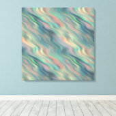 Blue Iris Wavy Texture Canvas Afdruk (Insitu (Houten vloer))