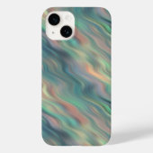 Blue Iris Wavy Texture Case-Mate iPhone Case (Achterkant)