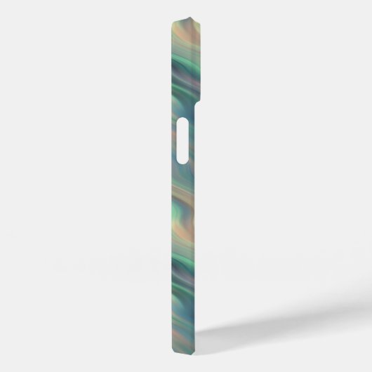 Blue Iris Wavy Texture Case-Mate iPhone Case (Achterkant / Rechts)