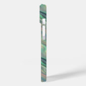 Blue Iris Wavy Texture Case-Mate iPhone Case (Achterkant / Links)