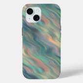 Blue Iris Wavy Texture Case-Mate iPhone Case (Achterkant)