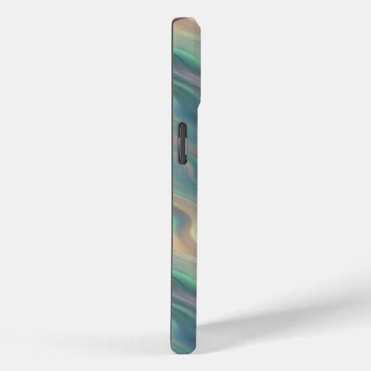 Blue Iris Wavy Texture Case-Mate iPhone Case (Achterkant / Rechts)