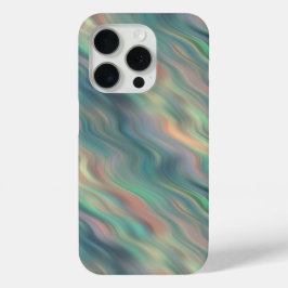Blue Iris Wavy Texture iPhone 15 Pro Case