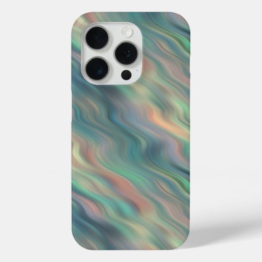 Blue Iris Wavy Texture Case-Mate iPhone Case (Achterkant)