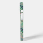 Blue Iris Wavy Texture Case-Mate iPhone Case (Achterkant / Links)