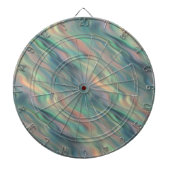 Blue Iris Wavy Texture Dartbord (Voorkant)