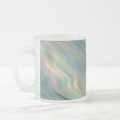 Blue Iris Wavy Texture Matglas Koffiemok (Links)