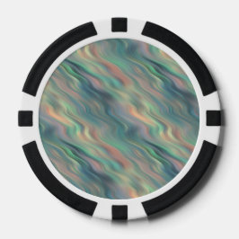 Blue Iris Wavy Texture Poker Chips