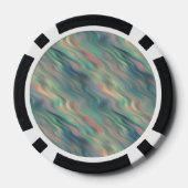 Blue Iris Wavy Texture Poker Chips (Achterkant)