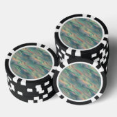 Blue Iris Wavy Texture Poker Chips (Opstapeling)