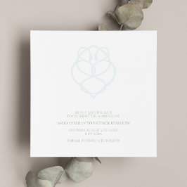 Blue Irish Swan Love Knot Wedding Save the Date