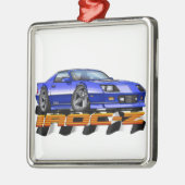 Blue IROC Z Metalen Ornament (Links)